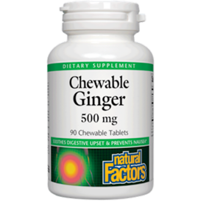 Natural Factors Chewable Ginger 90 tabs