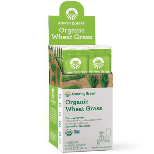 Amazing Grass Organic Wheat Grass 15 8 g packets