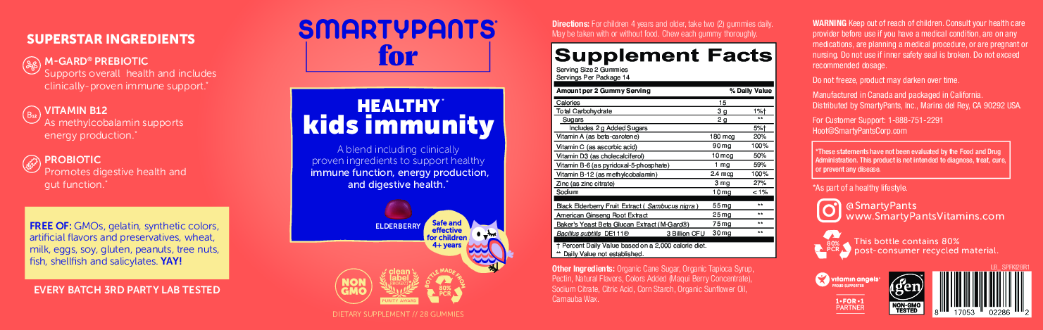 SmartyPants Vitamins Kids Immunity 28 gummies