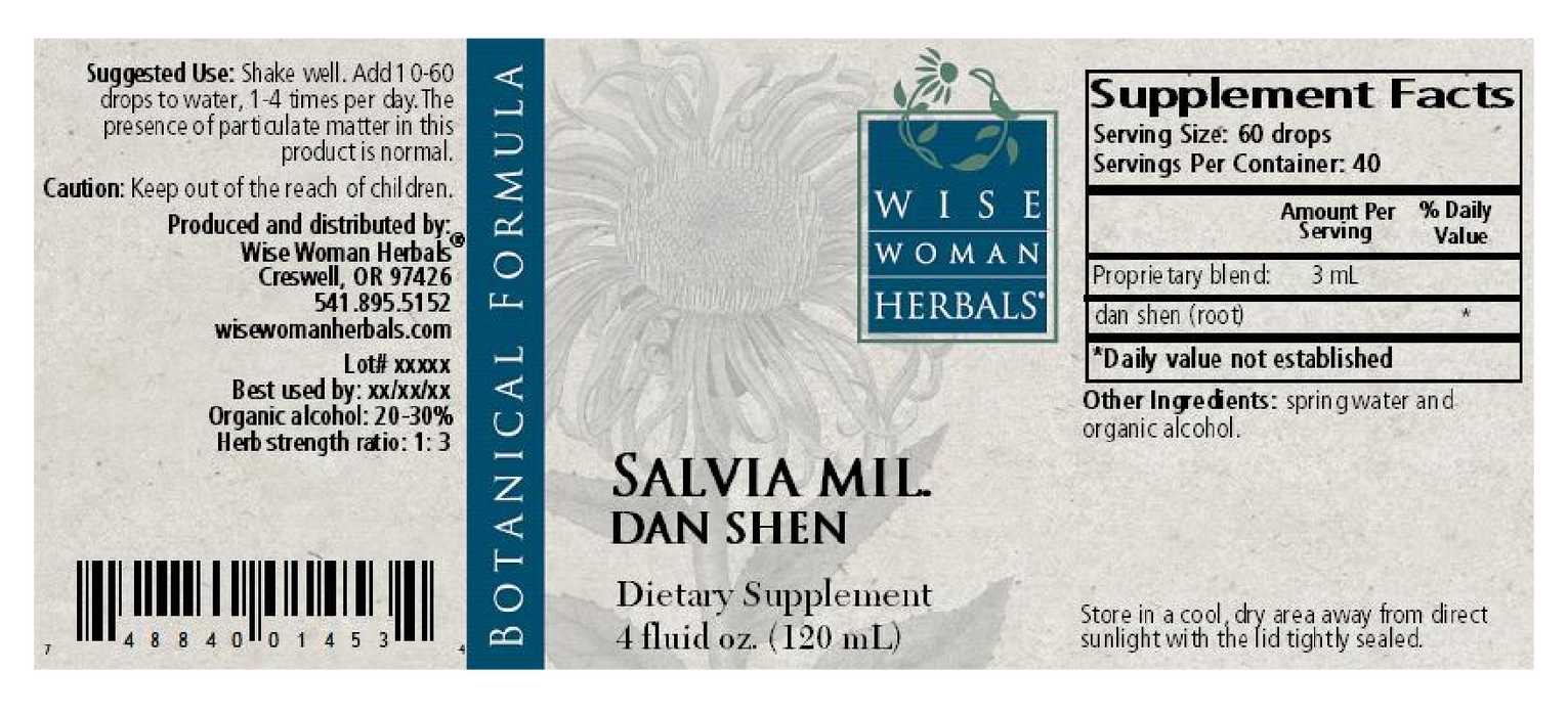 Wise Woman Herbals Salvia mil/dan shen 4 oz