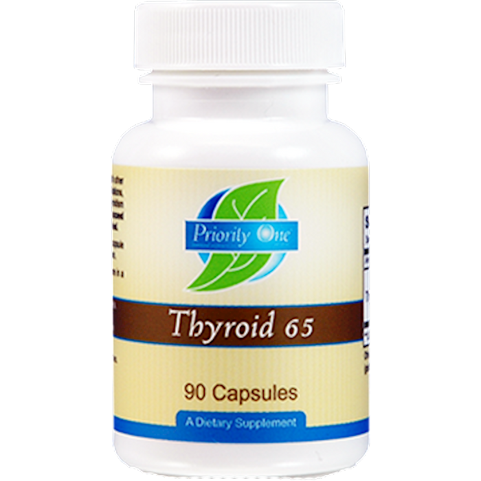 Priority One Vitamins Thyroid 65 mg 90 caps