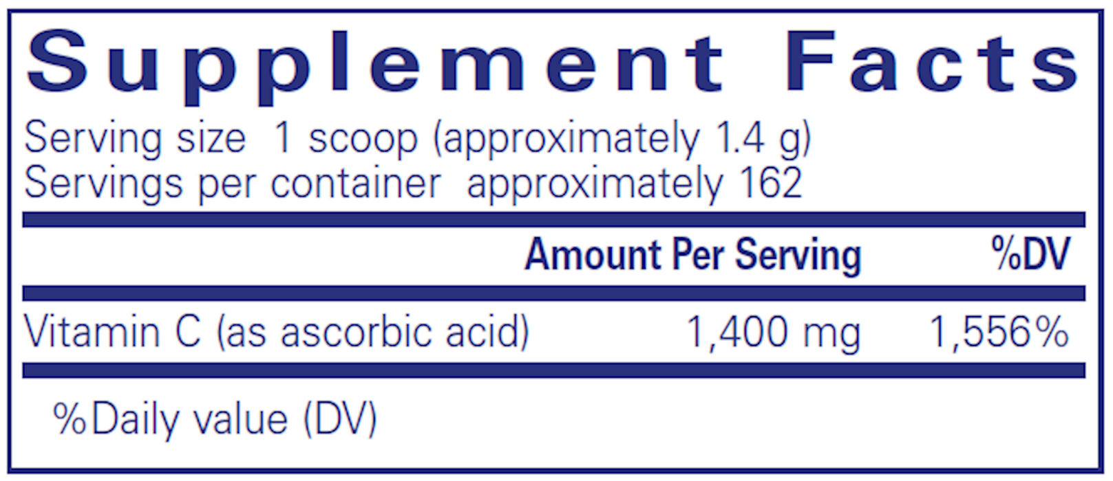 Pure Encapsulations Pure Ascorbic Acid powder 227 gms