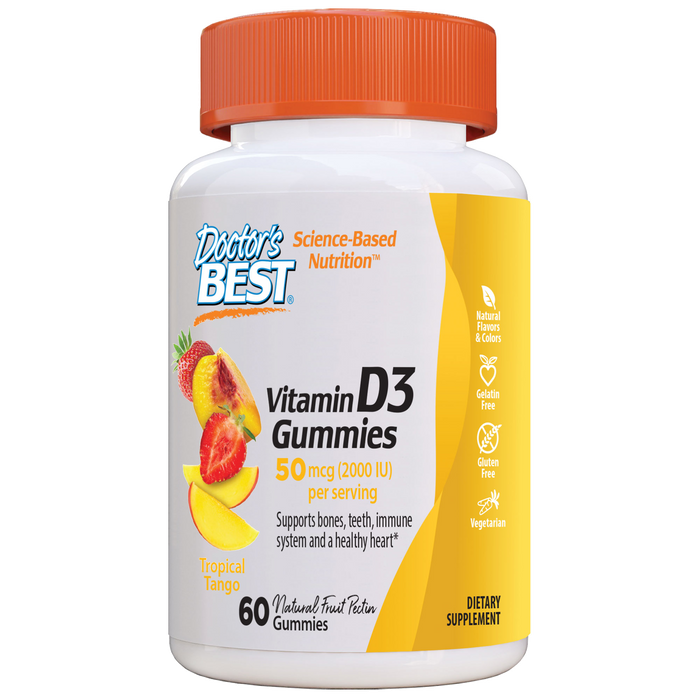 Doctor's Best Vitamin D3 Gummies 60 Gummies
