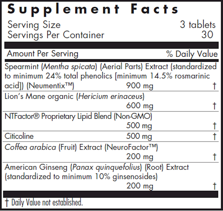 Allergy Research Group Advanced NeuroPlus 90 vegtabs
