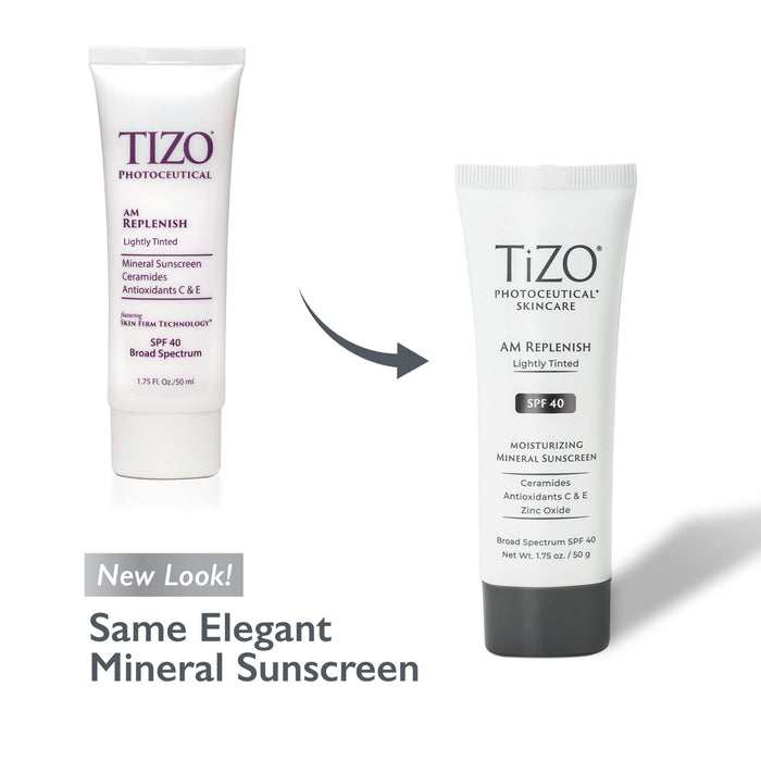 TIZO Photoceutical AM Replenish Lightly Tinted SPF 40 1.75 oz