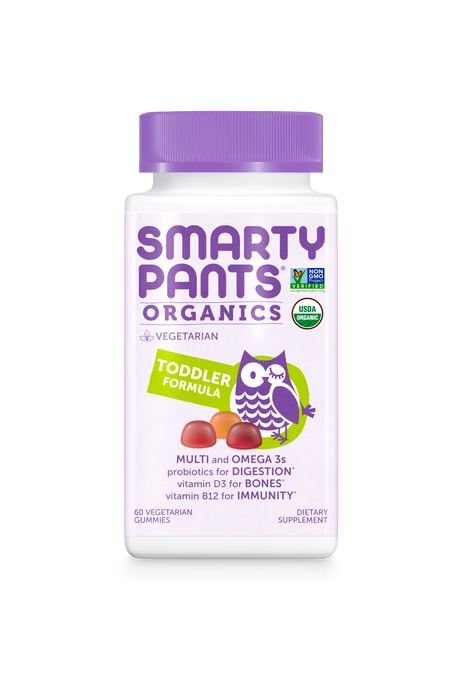 SmartyPants Vitamins Toddler Formula Organic 60 gummies