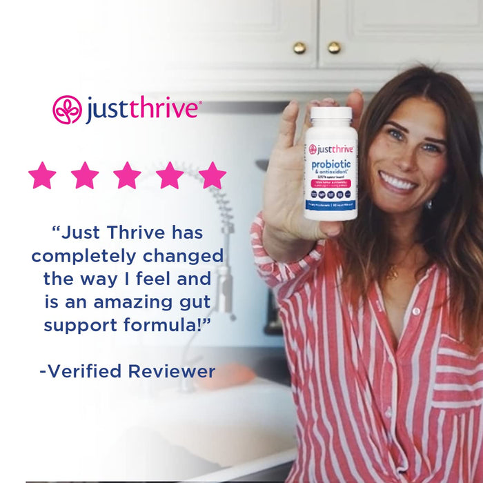 Just Thrive: Probiotic & Antioxidant - 30 Veg Capsules