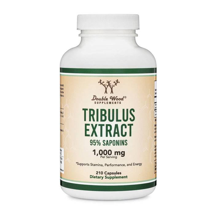 Double Wood Tribulus Terrestris for Men (Purest 95% Saponin Content) 210 Capsules