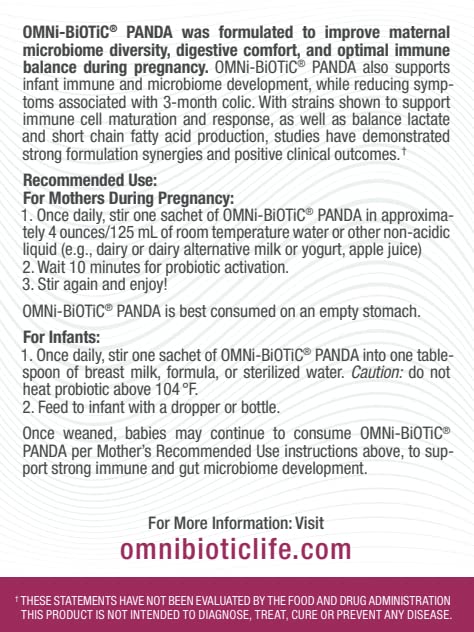 OMNI BIOTIC Panda - Probiotic for Mom and Baby 30 sachets