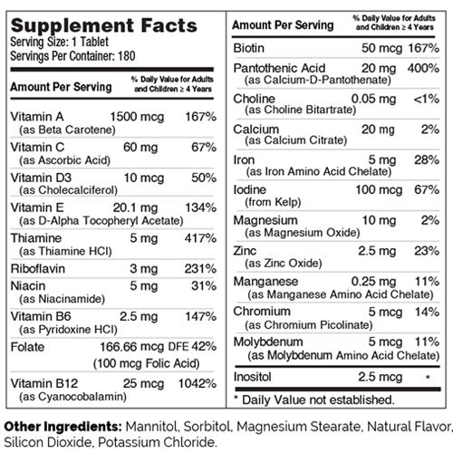 Junior Multi, Complete Once-Daily Multi-Vitamin, Natural Cherry, 180 Chewable Tablets, Zahler