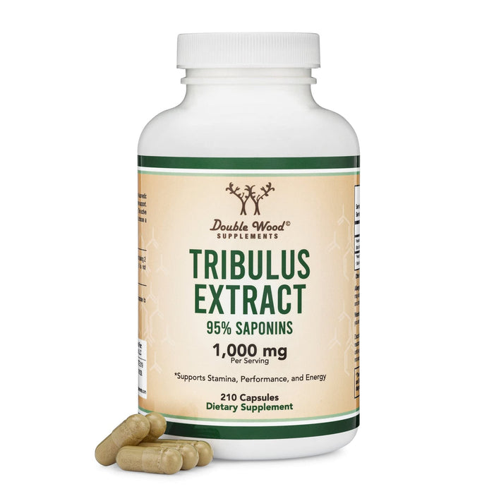 Double Wood Tribulus Terrestris for Men (Purest 95% Saponin Content) 210 Capsules