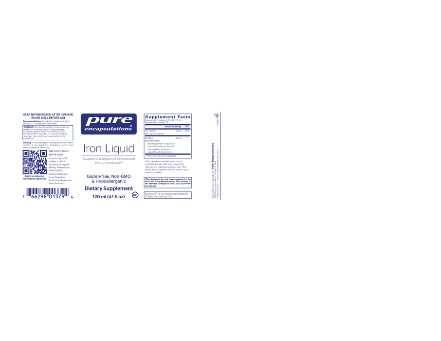 Pure Encapsulations Iron Liquid 4.1 fl oz