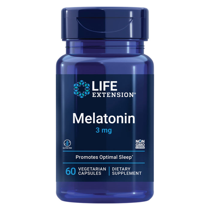 Life Extension Melatonin 3 mg 60 Vegetarian Capsules