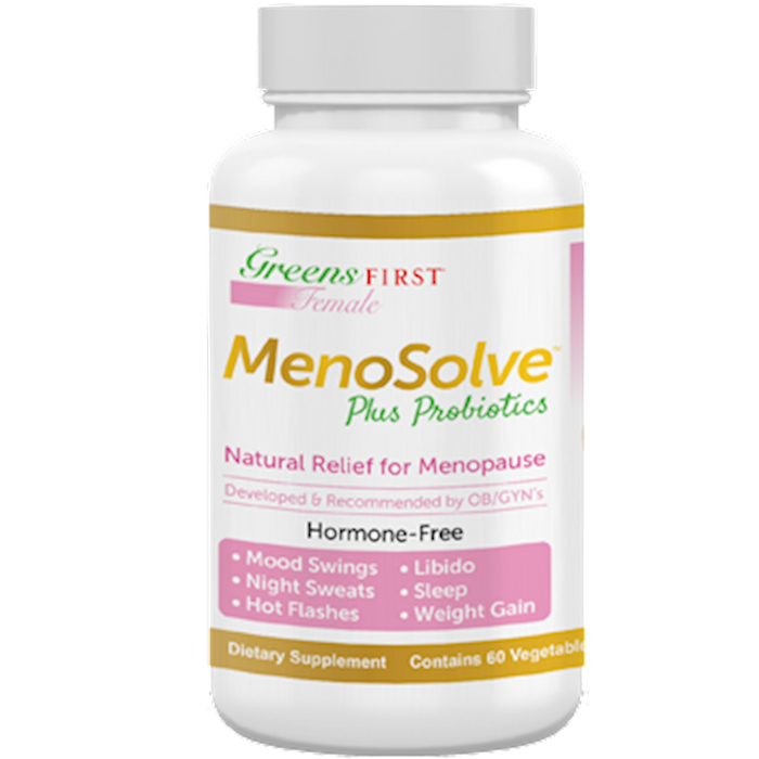 Greens first MenoSolve Plus Probiotics 60 vegcaps