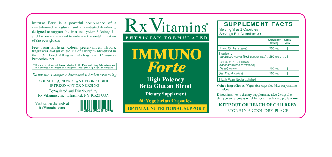 Rx Vitamins Immuno Forte 60 vegcaps