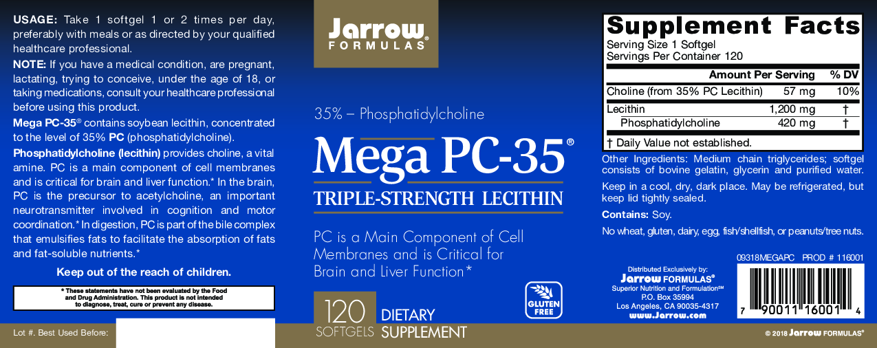 Jarrow Formulas Mega PC-35 1200 mg 120 softgels