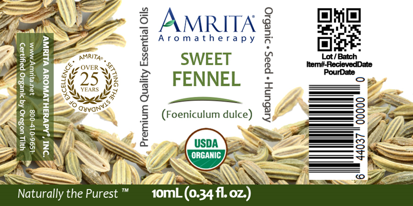 Amrita Aromatherapy Fennel, Sweet 10 ml