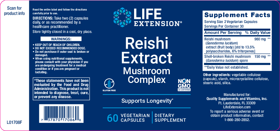 Life Extension Reishi Extract 60 vcaps