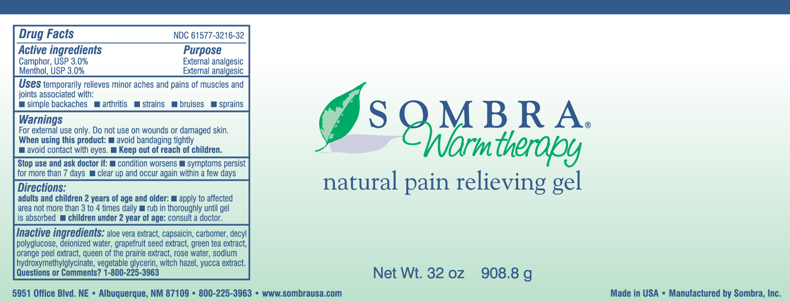 Sombra Warm Therapy Pump 32 oz