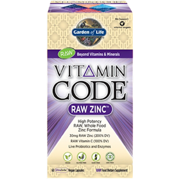Garden of Life Vitamin Code RAW Zinc  60 vcaps