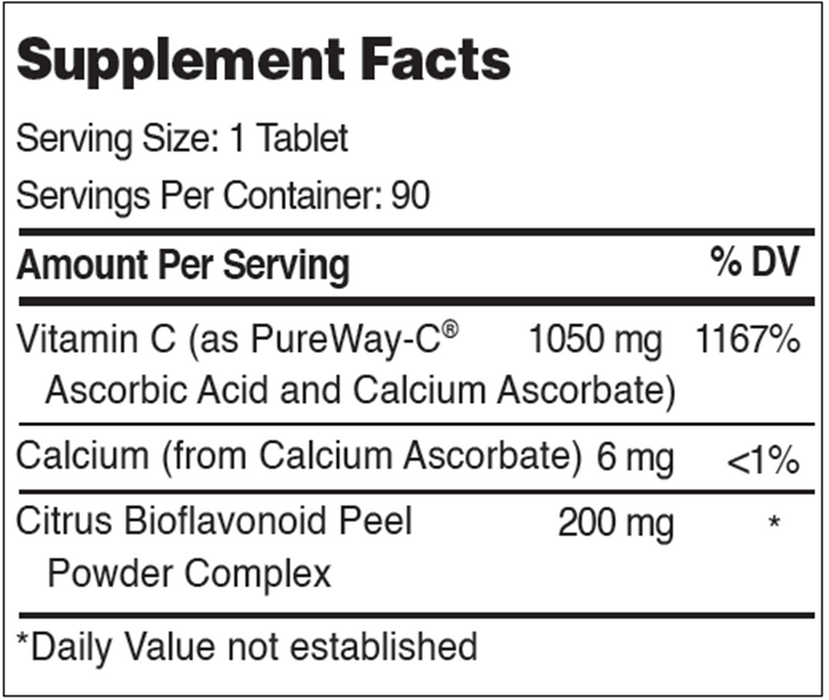 Advanced Nutrition by Zahler PureWay-C 90 tabs