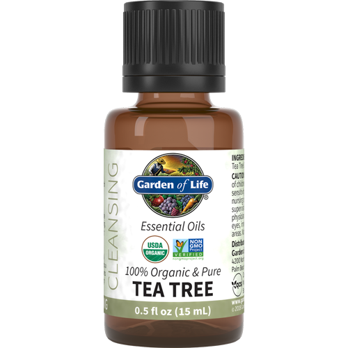 Garden of Life Tea Tree Organic Essential Oil .5 fl oz