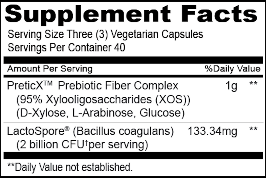 Priority One Vitamins Pre+ProBiotic 120 vegcaps