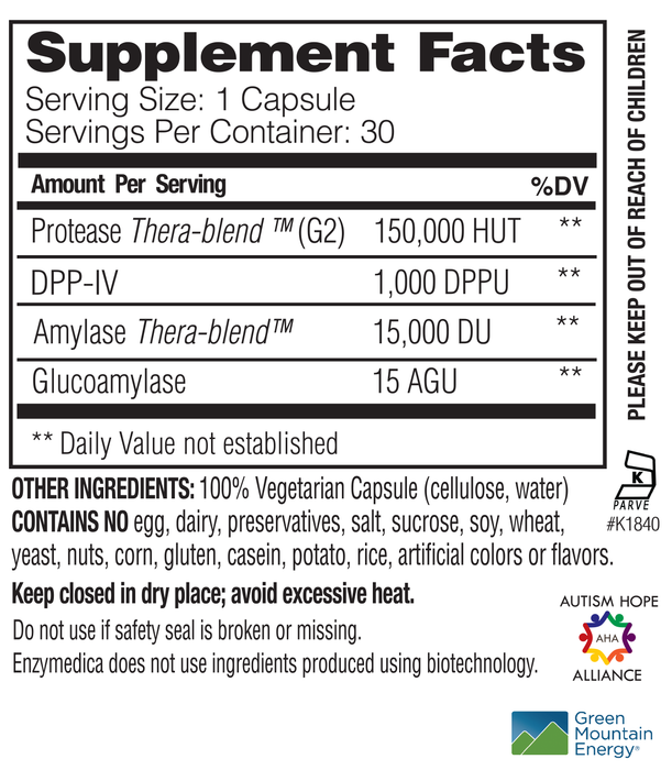 Enzymedica GlutenEase Extra Strength 30 vegcaps