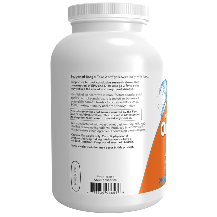 NOW Supplements, Omega-3 500 Softgels