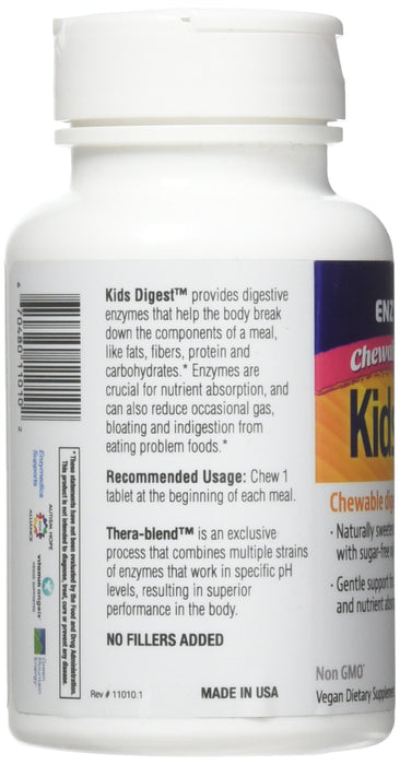 ENZYMEDICA Kids Digest Chewables Capsules, 60 Count