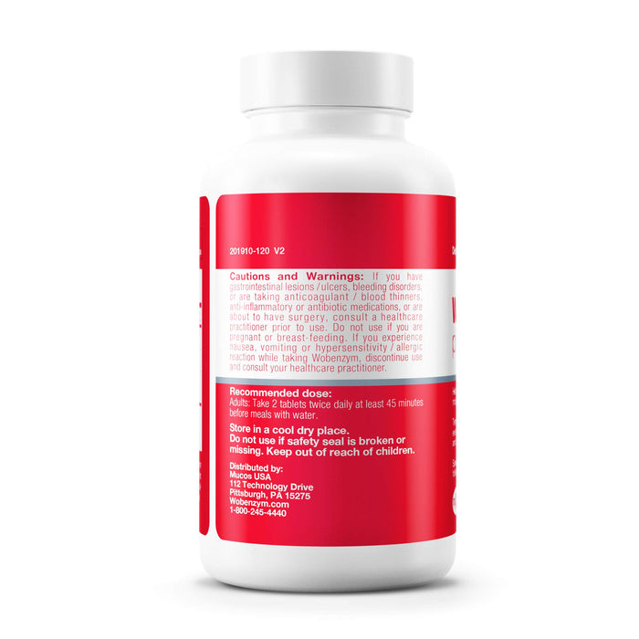 Wobenzym Plus 120 Tablets  Supports Joint Function, Muscles and Recovery After Exertion