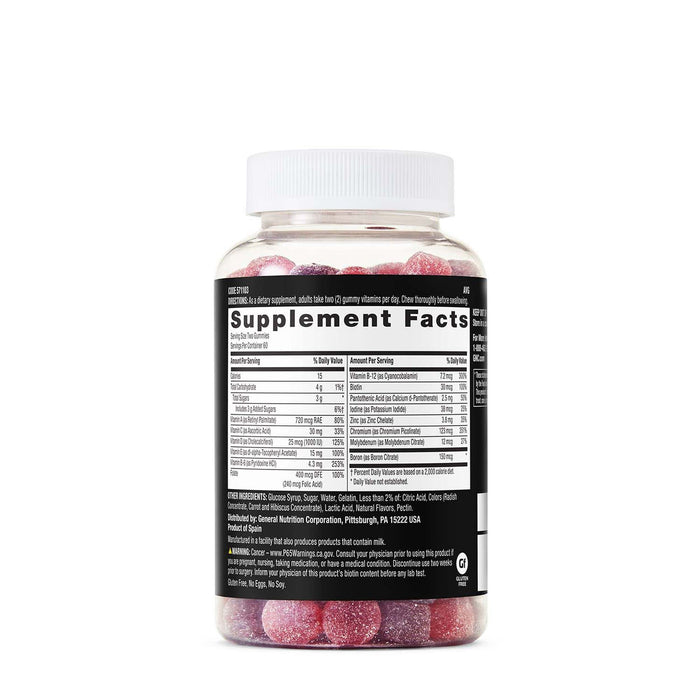 GNC Mega Men Gummy Multivitamin | Supports Energy, Metabolism, and Immune System, Gluten Free | Mixed Berry | 120 Gummies