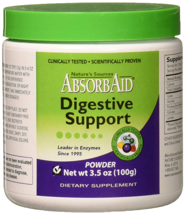 AbsorbAid Digestive Enzymes 100 Grams 3.5 oz