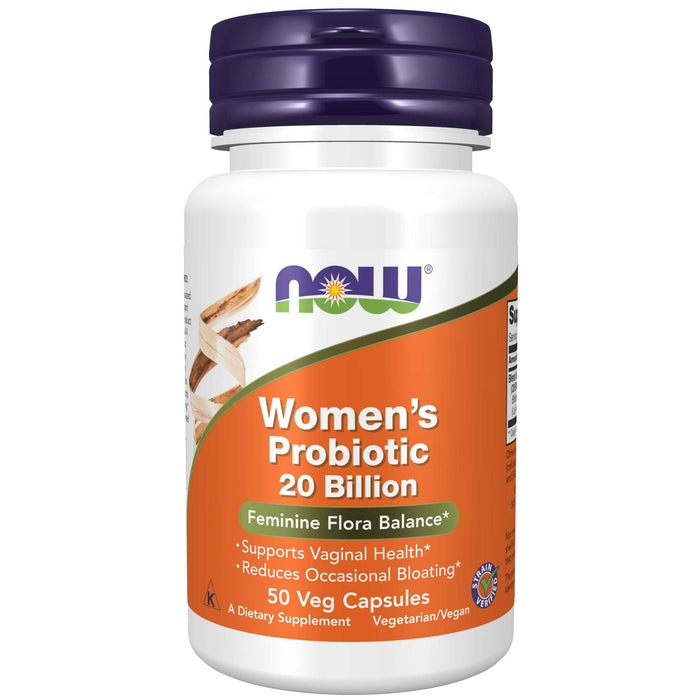 NOW Supplements, Women's Probiotic, 20 Billion 50 Veg Capsules