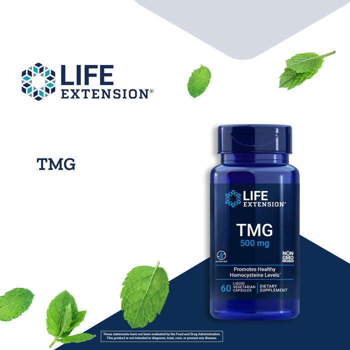 Life Extension TMG 500 mg 60 Liquid Veg Capsules