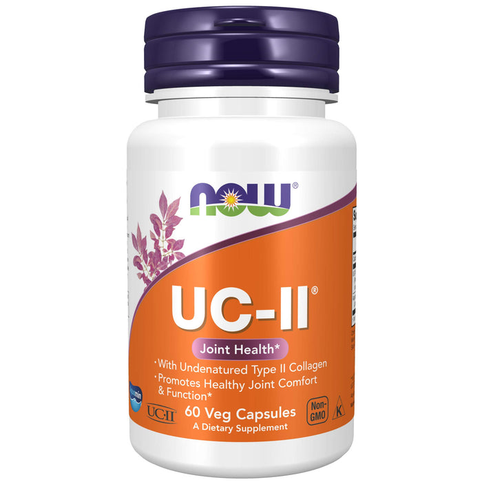 NOW Supplements, UC-II Type II Collagen with Undenatured Type II Collagen, 60 Veg Capsules