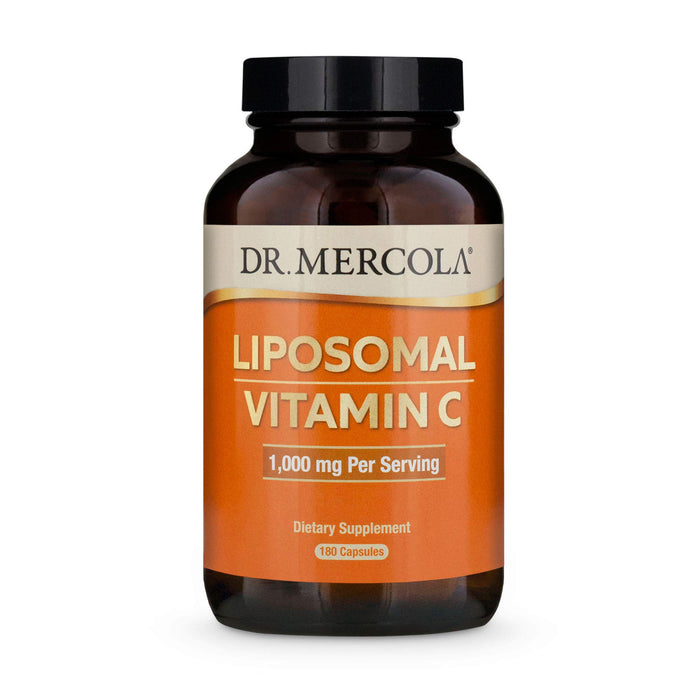 Dr. Mercola Liposomal Vitamin C Dietary Supplement, 180 Capsules