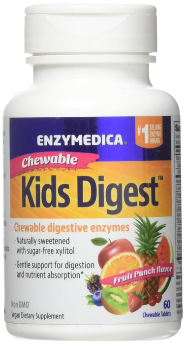 ENZYMEDICA Kids Digest Chewables Capsules, 60 Count