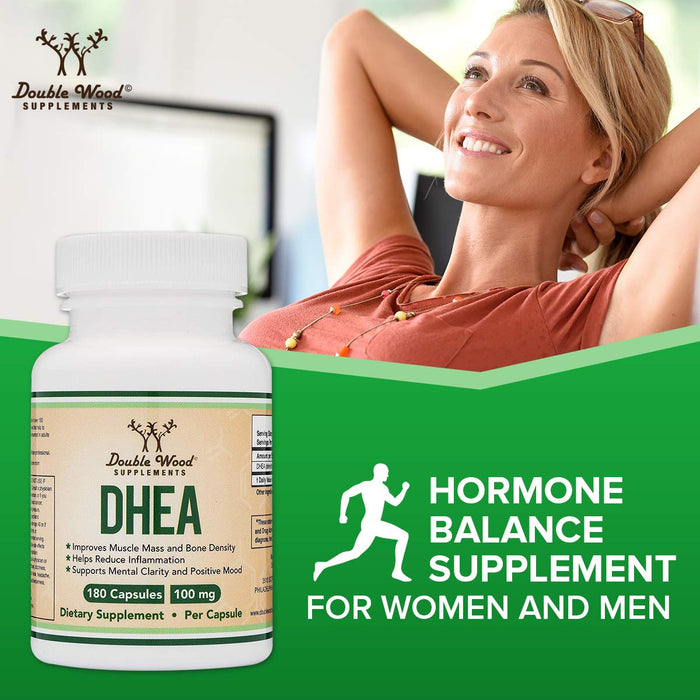 Double Wood DHEA 100mg 180 Capsules