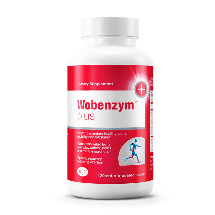 Wobenzym Plus 120 Tablets  Supports Joint Function, Muscles and Recovery After Exertion