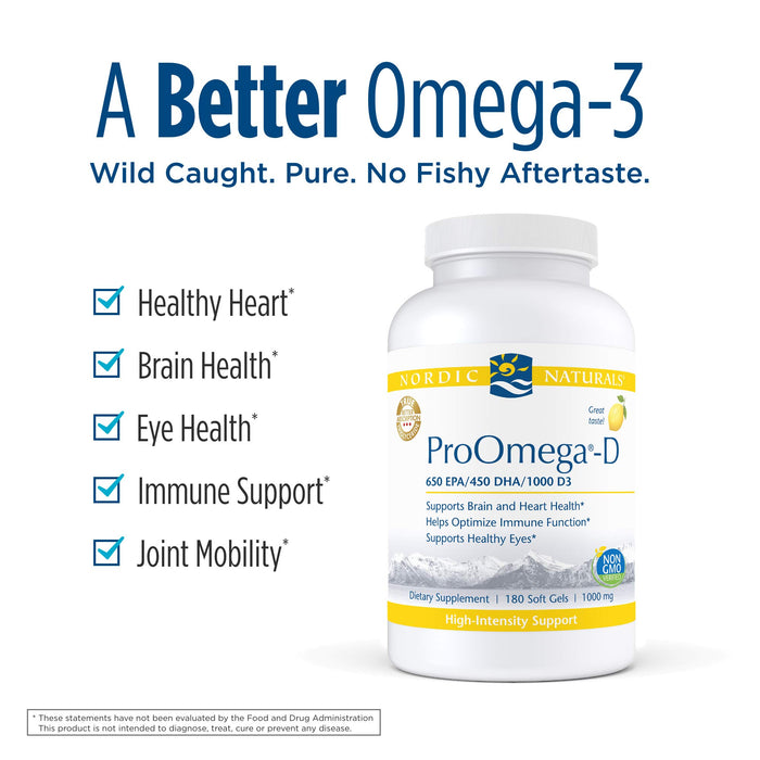 Nordic Naturals Ultimate Omega Lemon 1280 mg 180 Soft Gels