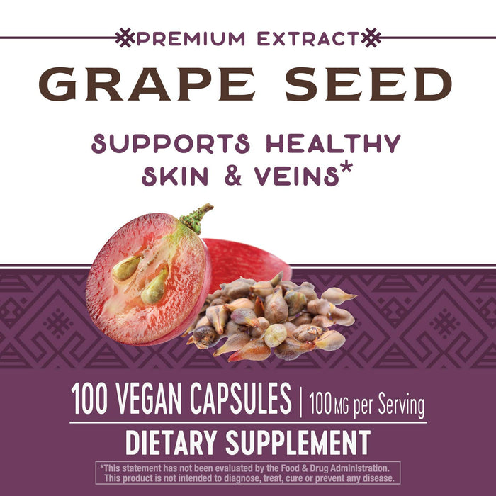 Nature's Way Grape Seed 100 mg per serving 60 Capsules