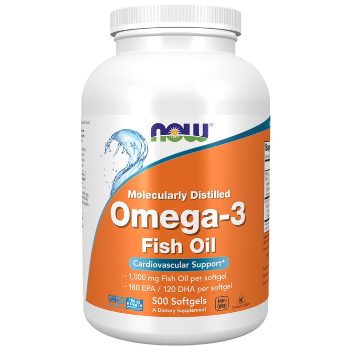 NOW Supplements, Omega-3 500 Softgels