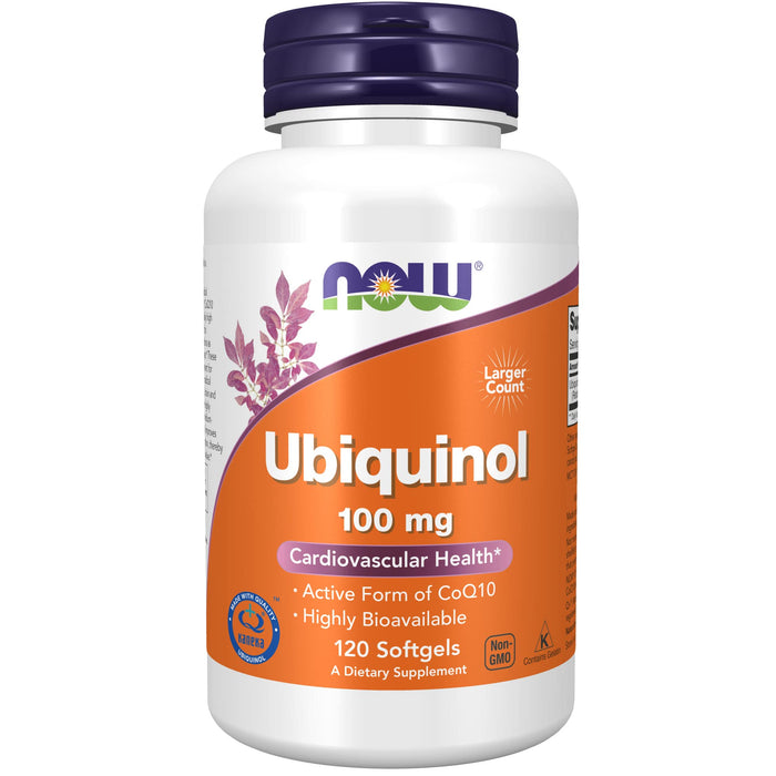 NOW Ubiquinol 100 mg 120 Softgels