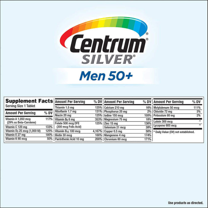 Centrum® Silver® Men's 250 tablets