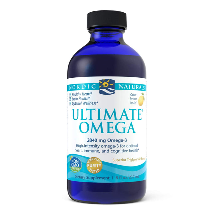 Nordic Naturals Ultimate Omega Liquid 8 oz Lemon Flavor 48 Servings