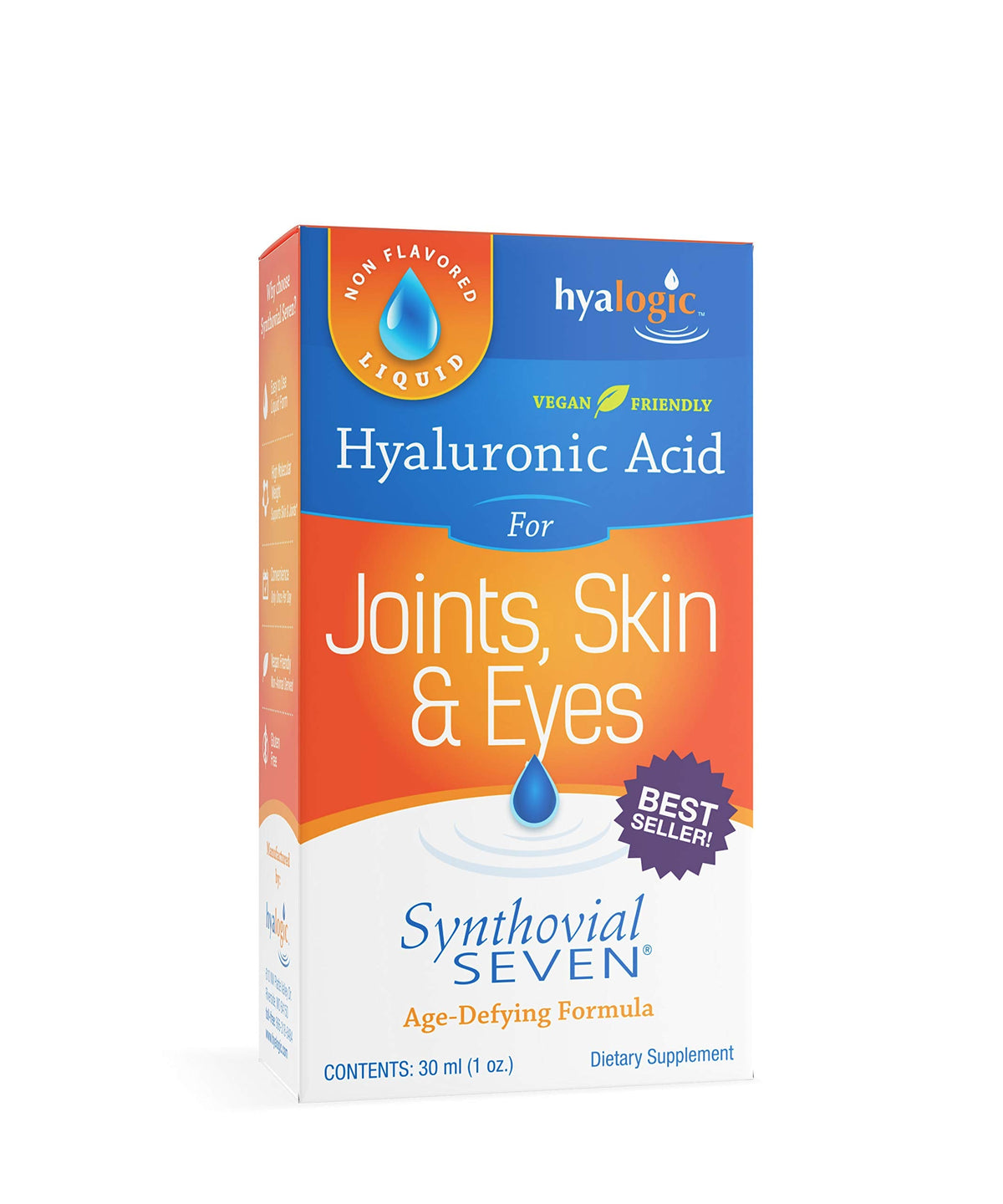 Hyalogic Synthovial Seven Hyaluronic Acid Liquid 1 oz Joint Support
