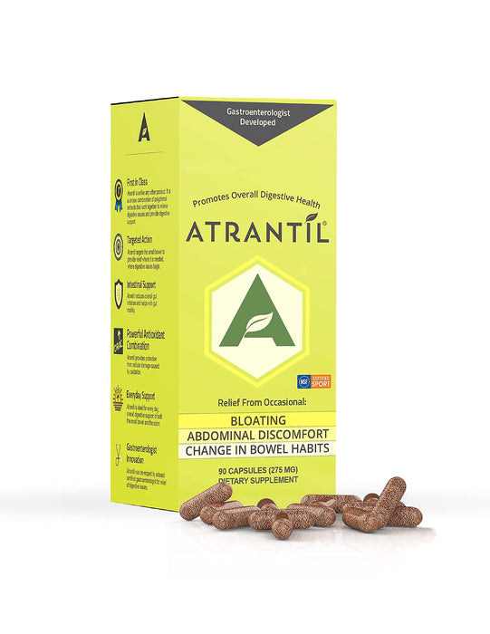 Atrantíl 90 Capsules-Polyphenols for Bloating and Gas Relief