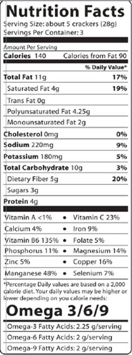 Foods Alive Coconut Curry Crackers 3 oz