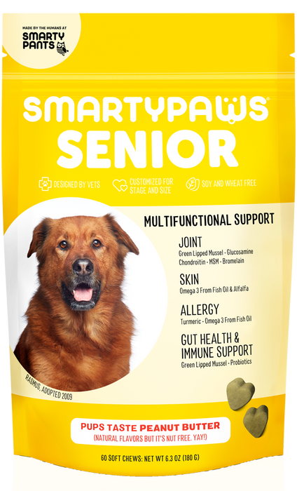 SmartyPants Vitamins Senior Formula Peanut Butter 60 chews